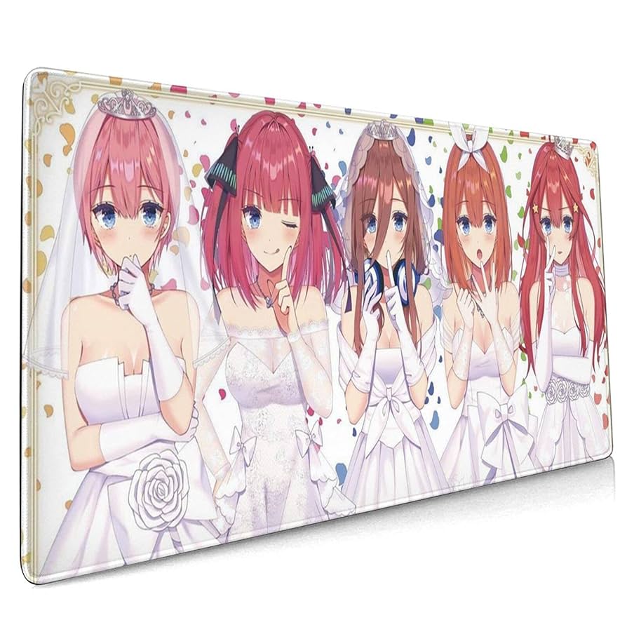 Amazon.co.jp: 五等分の花嫁 マウスパッド 超大判 オフィス最適